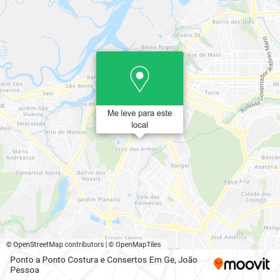 Ponto a Ponto Costura e Consertos Em Ge mapa