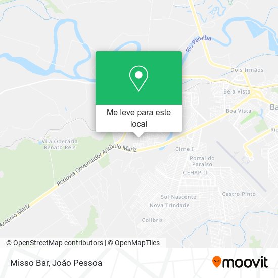 Misso Bar mapa