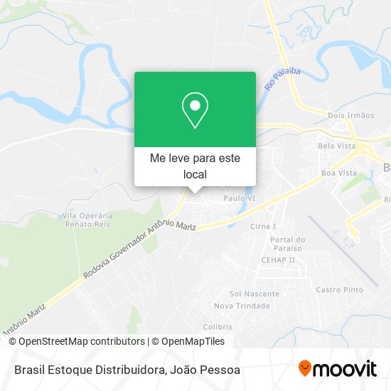 Brasil Estoque Distribuidora mapa