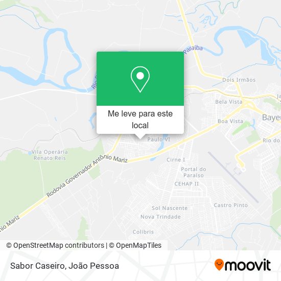 Sabor Caseiro mapa