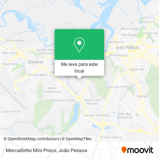 Mercadinho Mini Preco mapa