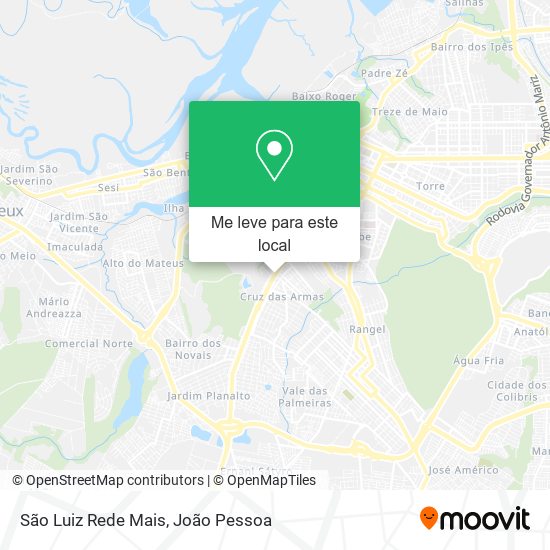 São Luiz Rede Mais mapa