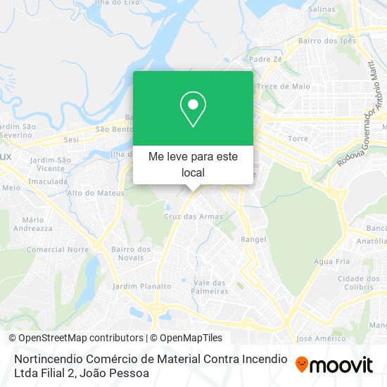 Nortincendio Comércio de Material Contra Incendio Ltda Filial 2 mapa