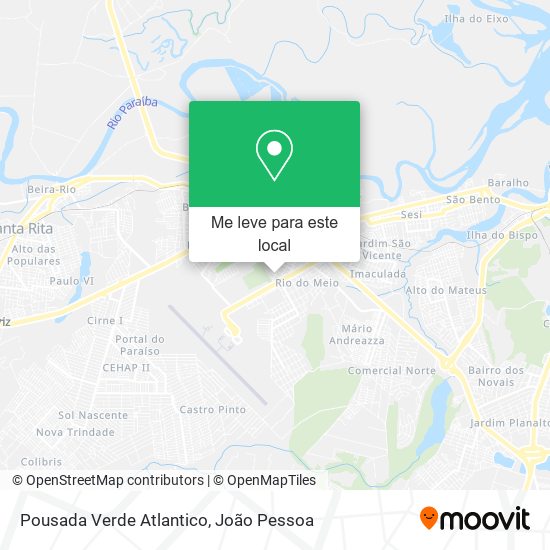 Pousada Verde Atlantico mapa