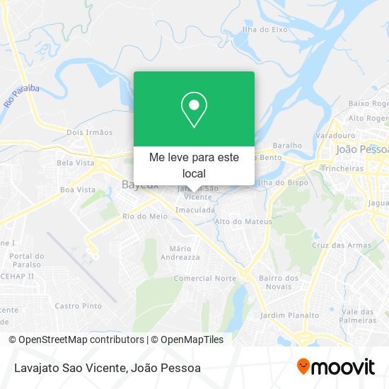 Lavajato Sao Vicente mapa