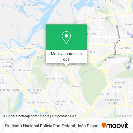 Sindicato Nacional Polícia Rod Federal mapa