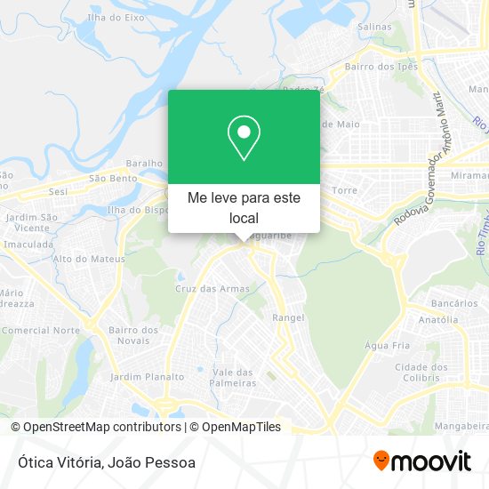 Ótica Vitória mapa