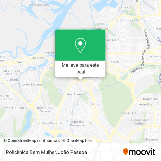 Policlínica Bem Mulher mapa