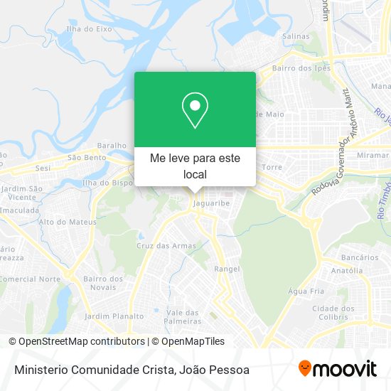 Ministerio Comunidade Crista mapa