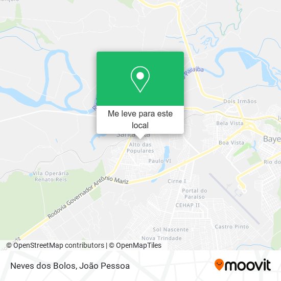 Neves dos Bolos mapa