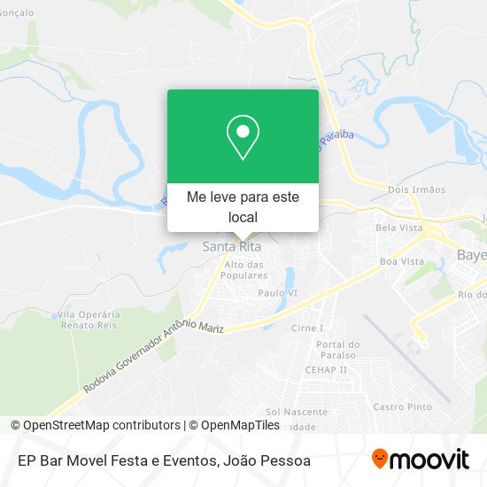 EP Bar Movel Festa e Eventos mapa