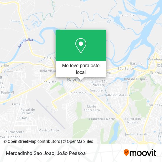 Mercadinho Sao Joao mapa