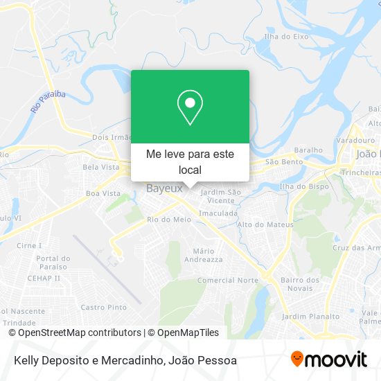 Kelly Deposito e Mercadinho mapa