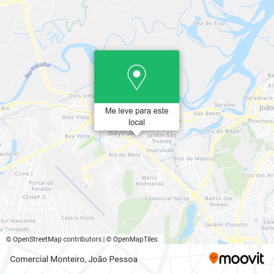 Comercial Monteiro mapa