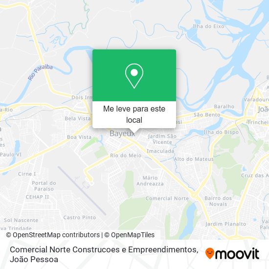 Comercial Norte Construcoes e Empreendimentos mapa