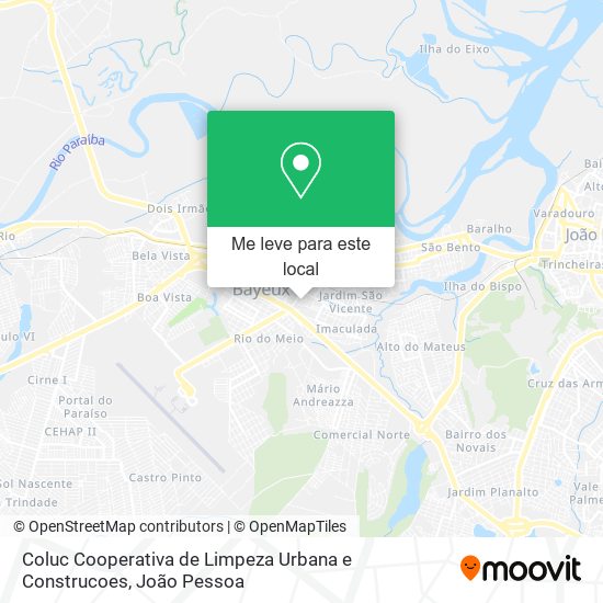 Coluc Cooperativa de Limpeza Urbana e Construcoes mapa