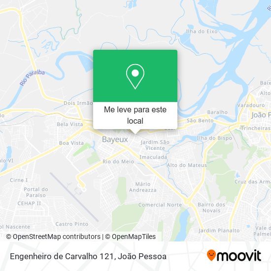 Engenheiro de Carvalho 121 mapa