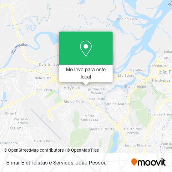 Elmar Eletricistas e Servicos mapa