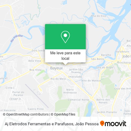 Aj Eletrodos Ferramentas e Parafusos mapa