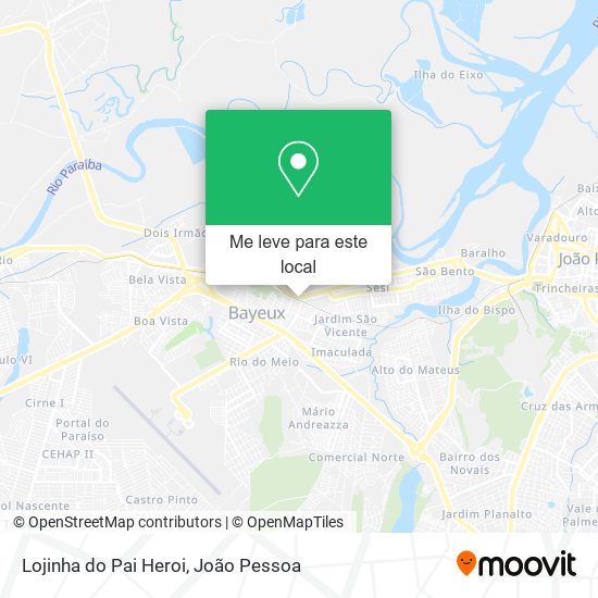 Lojinha do Pai Heroi mapa