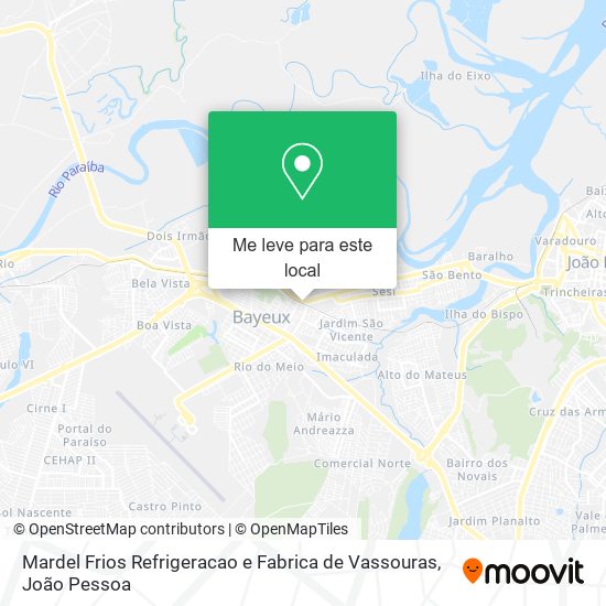 Mardel Frios Refrigeracao e Fabrica de Vassouras mapa