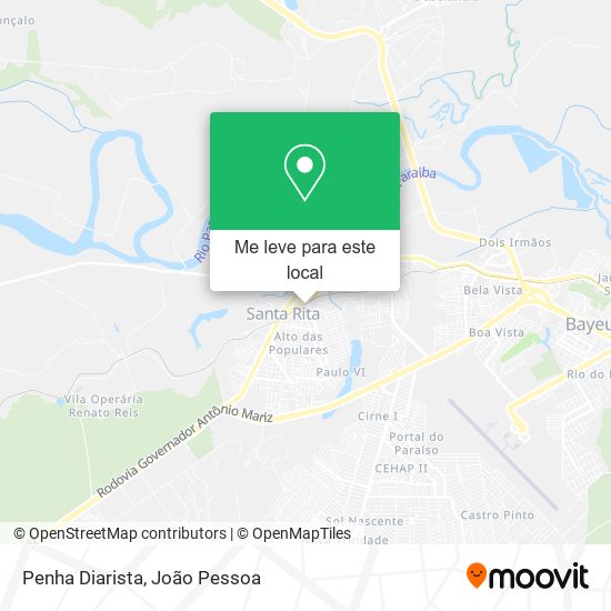 Penha Diarista mapa