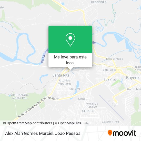 Alex Alan Gomes Marciel mapa