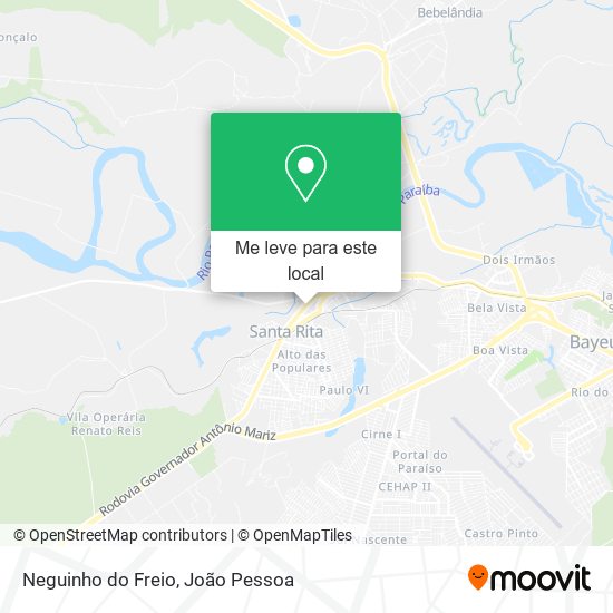 Neguinho do Freio mapa