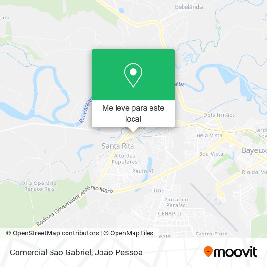 Comercial Sao Gabriel mapa