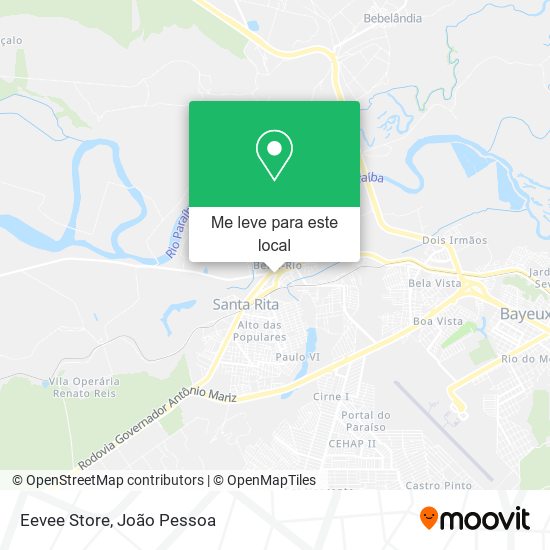 Eevee Store mapa