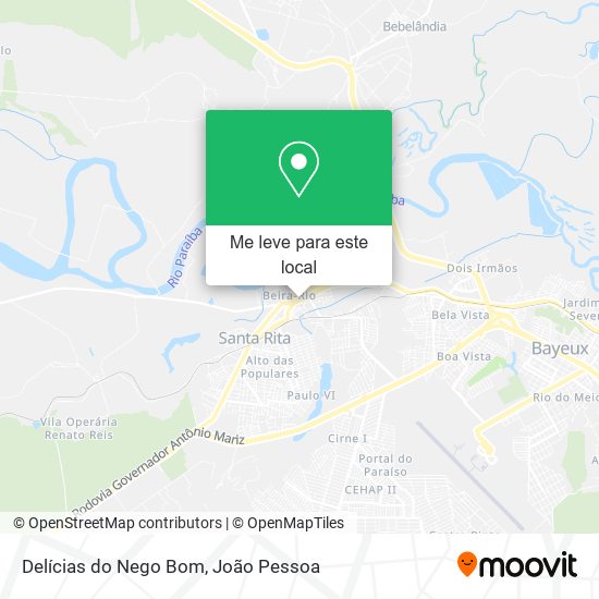 Delícias do Nego Bom mapa