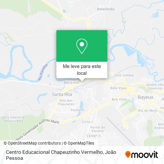 Centro Educacional Chapeuzinho Vermelho mapa