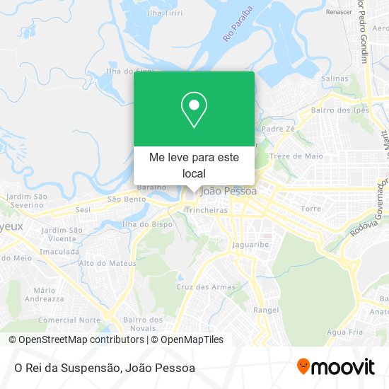 O Rei da Suspensão mapa