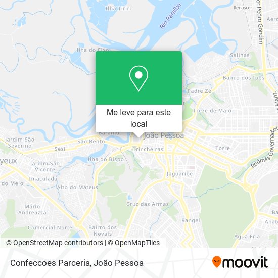 Confeccoes Parceria mapa