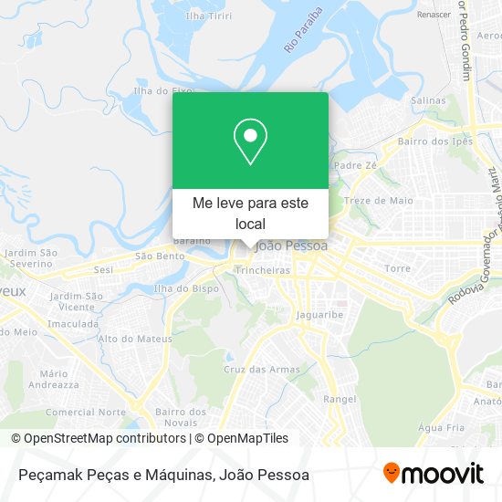 Peçamak Peças e Máquinas mapa