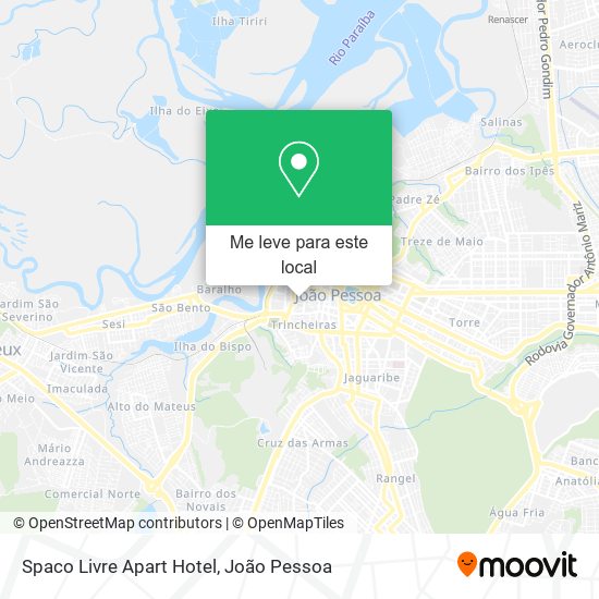 Spaco Livre Apart Hotel mapa