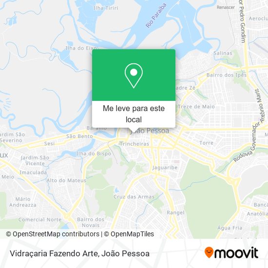 Vidraçaria Fazendo Arte mapa