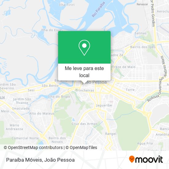 Paraíba Móveis mapa