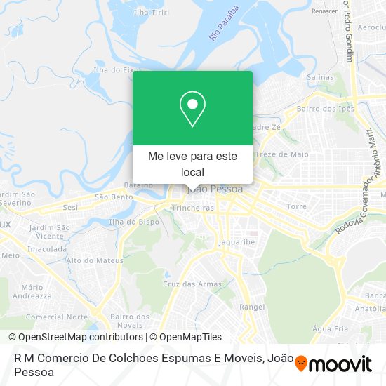 R M Comercio De Colchoes Espumas E Moveis mapa