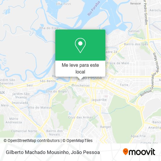 Gilberto Machado Mousinho mapa