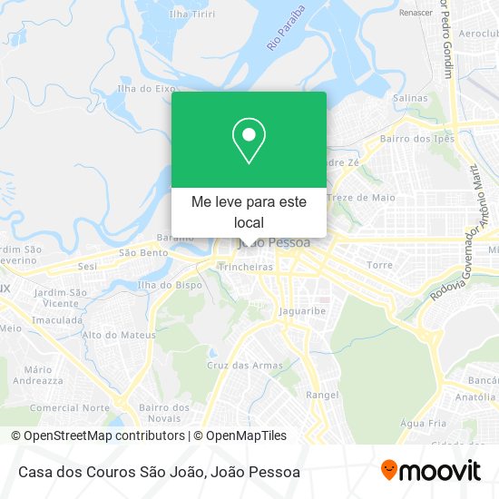 Casa dos Couros São João mapa