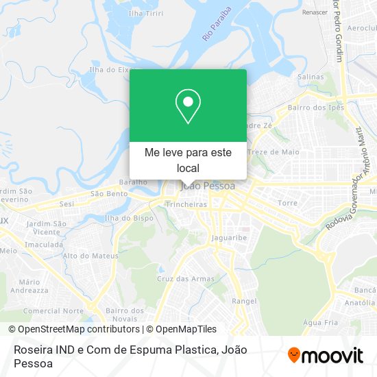 Roseira IND e Com de Espuma Plastica mapa