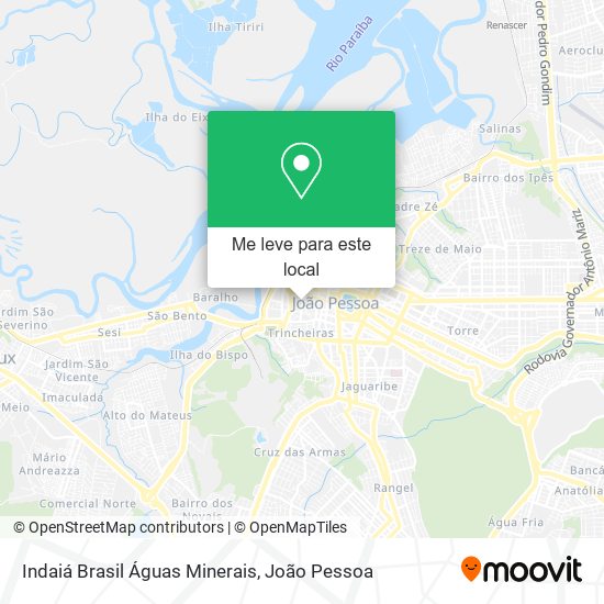 Indaiá Brasil Águas Minerais mapa