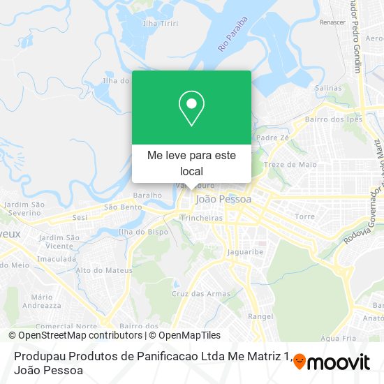 Produpau Produtos de Panificacao Ltda Me Matriz 1 mapa