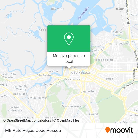 MB Auto Peças mapa