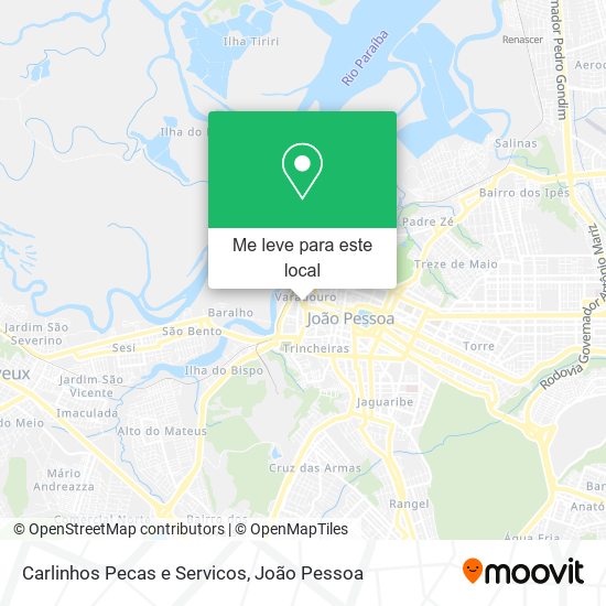 Carlinhos Pecas e Servicos mapa