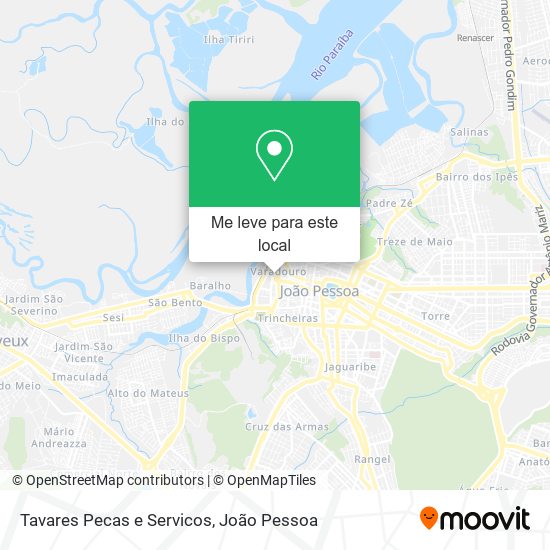 Tavares Pecas e Servicos mapa