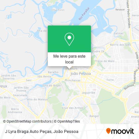 J Lyra Braga Auto Peças mapa