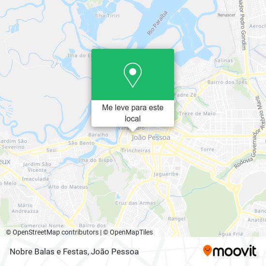 Nobre Balas e Festas mapa