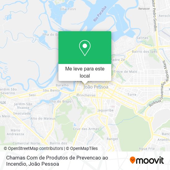 Chamas Com de Produtos de Prevencao ao Incendio mapa